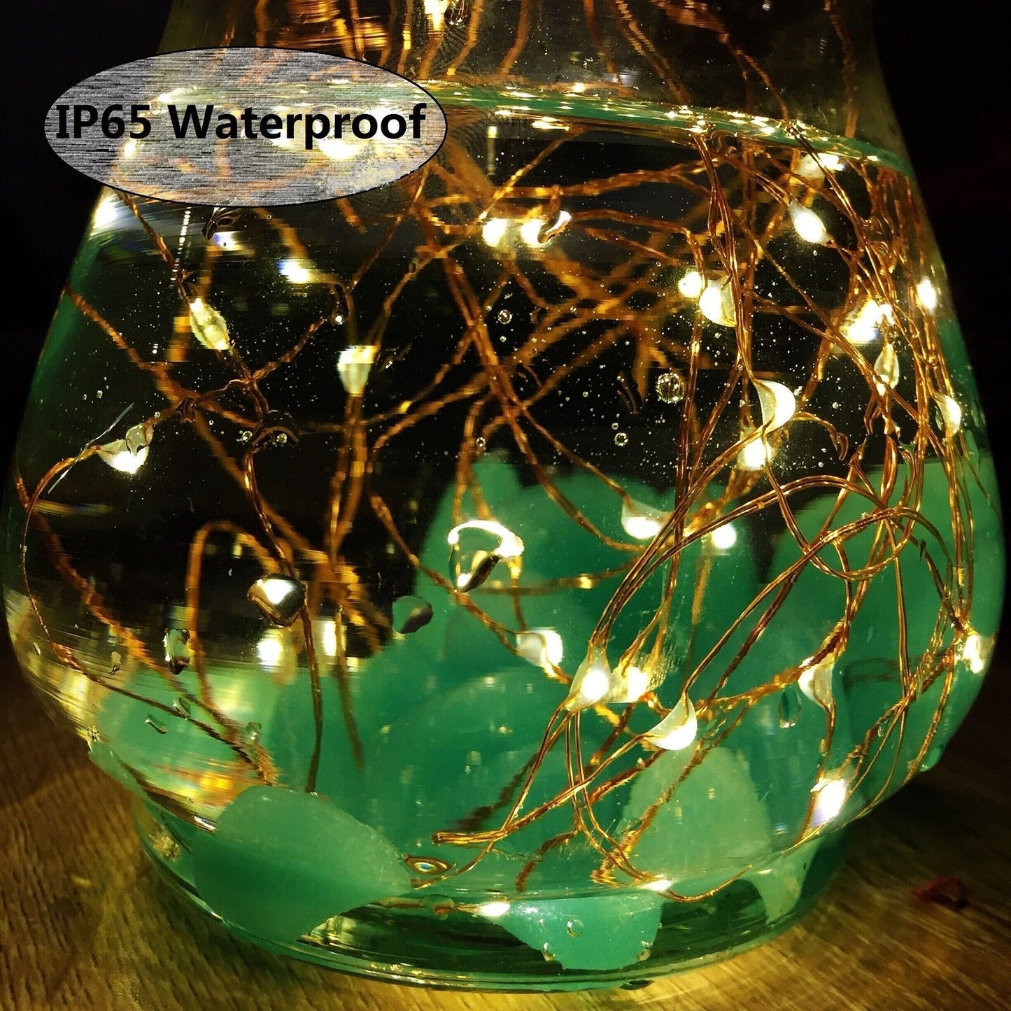 Solar String Lights, 2 Pack 100 LED Solar Fairy Lights 33 ft 8 Modes Copper Wire Lights Waterproof Outdoor String Lights for Garden Patio Gate Yard Party Wedding Indoor Bedroom (Warm White)